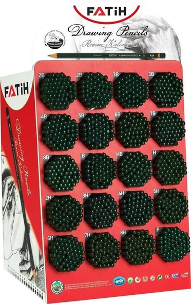 FATİH DERECELİ KURŞUN KALEM STANDI YENİ 6GROSS
