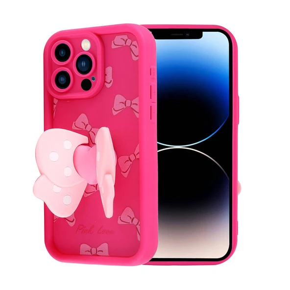 Apple iPhone 14 Pro Kılıf Kamera Korumalı Figür Tasarımlı Zore Kapya Kapak - 3