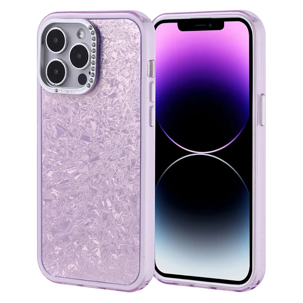 Apple iPhone 14 Pro Max Kılıf Taşlı Tasarımlı  Kapi Kapak ürün görseli