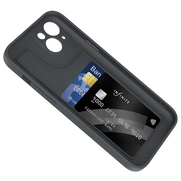 Apple iPhone 14 Kılıf Kamera Korumalı Kartlık Hazneli  Vitra Kapak - Resim 3