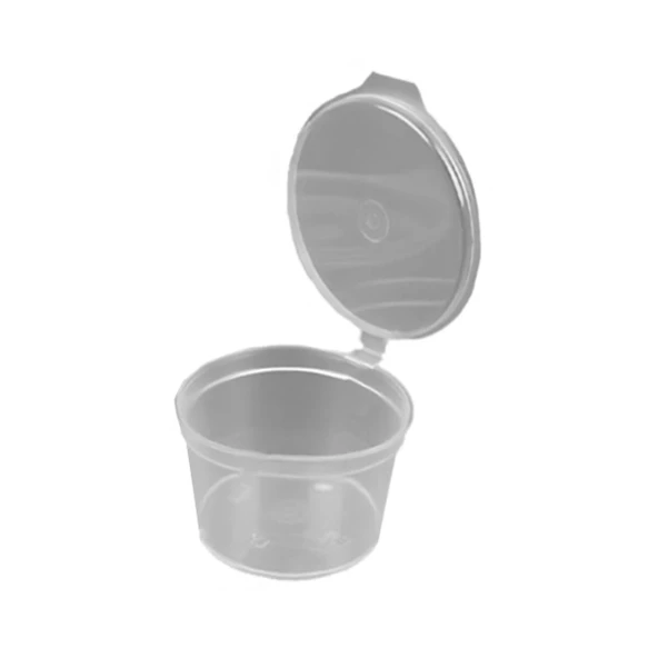 Sos Kabı 2 Oz PP Kendinden Kapaklı 50 Adetli -STARPET - Resim 2