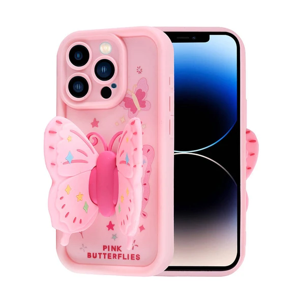 Apple iPhone 14 Pro Kılıf Kamera Korumalı Figür Tasarımlı Zore Kapya Kapak - 5