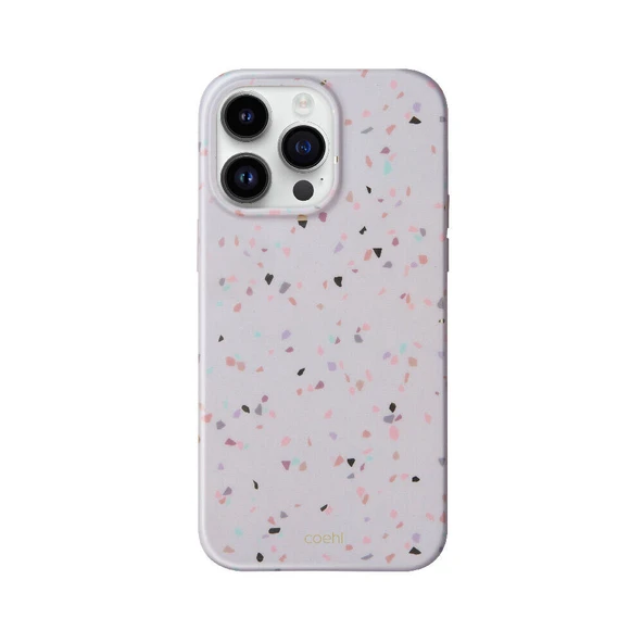 Apple iPhone 14 Pro Max Kılıf Mozaik Desenli Coehl Terrazzo Kapak - Resim 2