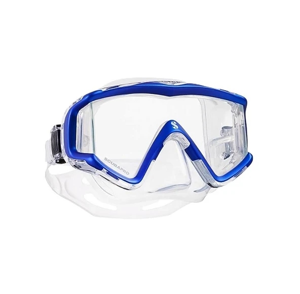Scubapro Crystal Vu Maske   Şeffaf/Mavi ürün görseli
