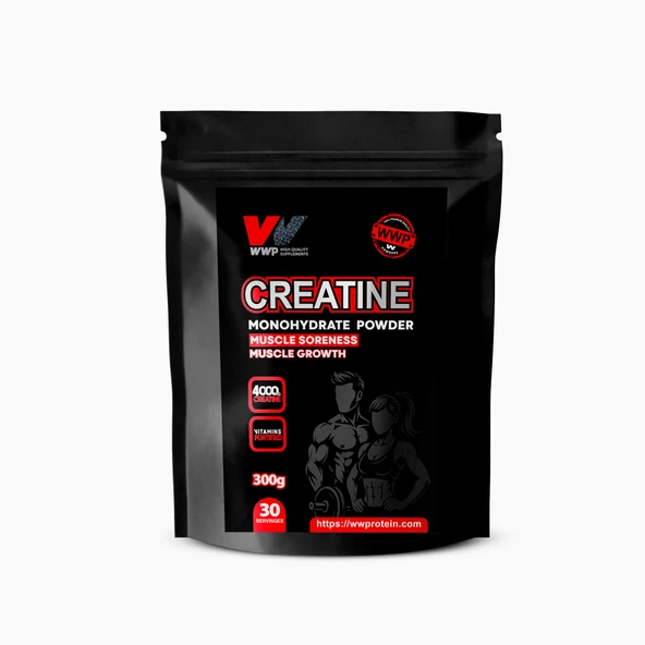 WWP Creatine Monohydrate Powder, Kreatin Monohidrat Tozu . 300g . Narenciye Meyveleri Aromalı. - 3