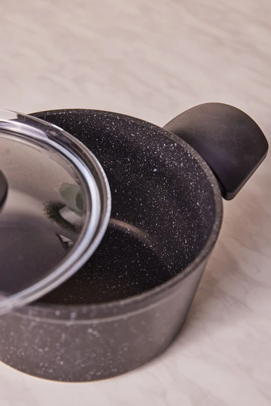 Defne Biogranit V2 7 Parça Tencere Seti Black - 8