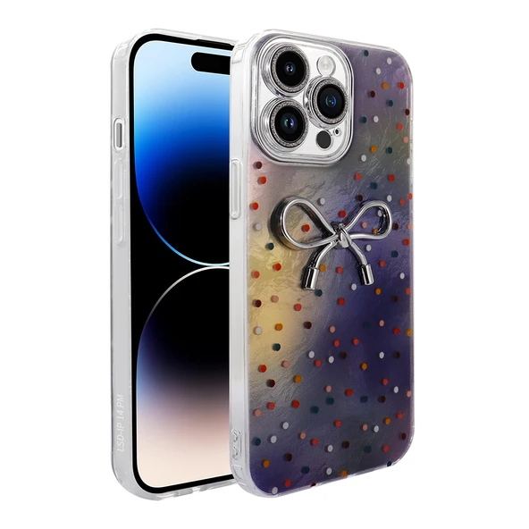 Apple iPhone 14 Pro Max Kılıf Kamera Korumalı Figürlü  Ponti Silikon Kapak ürün görseli