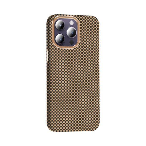 Apple iPhone 14 Pro Max Kılıf M-safe Şarj Özellikli Karbon Fiber Görünümlü  Gros Kapak - Resim 5