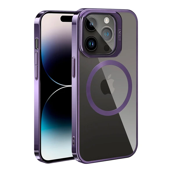 Apple iPhone 14 Pro Kılıf M-safe Şarj Özellikli Standlı  Klon Kapak ürün görseli