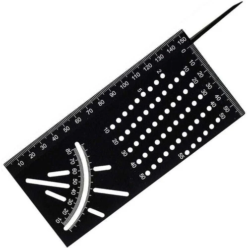 Troy 25901 Alüminyum Kırlangıç Geçme Işaretleme Gönyesi, 215MM - Resim 2