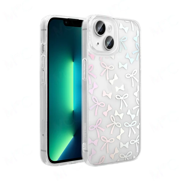 Apple iPhone 13 Kılıf Şeffaf Figürlü  Folk Sert Kapak ürün görseli