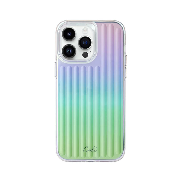 Apple iPhone 14 Pro Max Kılıf Parlayan Arka Yüzey Coehl Linear Kapak - 2