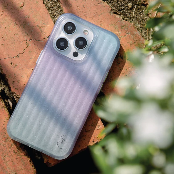 Apple iPhone 14 Kılıf Parlayan Arka Yüzey Coehl Linear Kapak - Resim 4