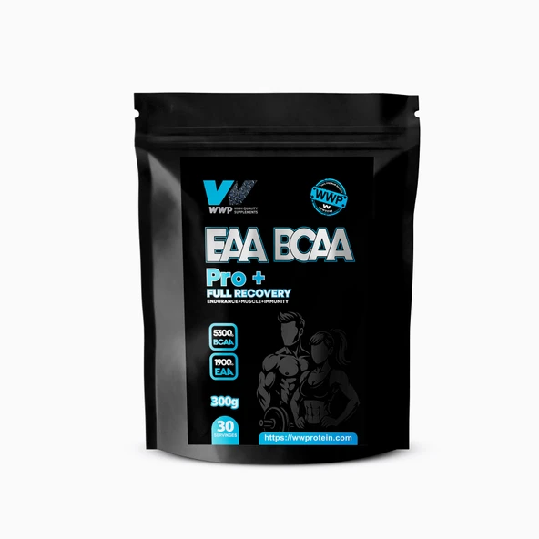 WWP EAA BCAA Pro+ Full Recovery, Tam İyileşme Dayanıklılık + Kas + Bağışıklık . 300g . Limon Aromalı. - 3
