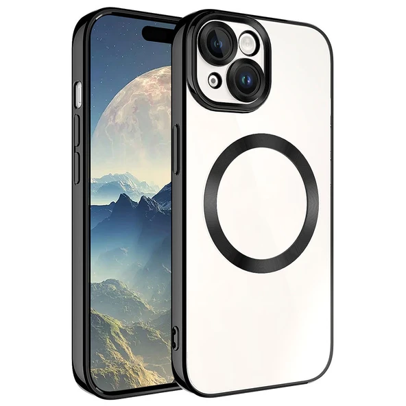 Apple iPhone 15 Kılıf M-safe Wireless Şarj Özellikli  Setro Silikon ürün görseli