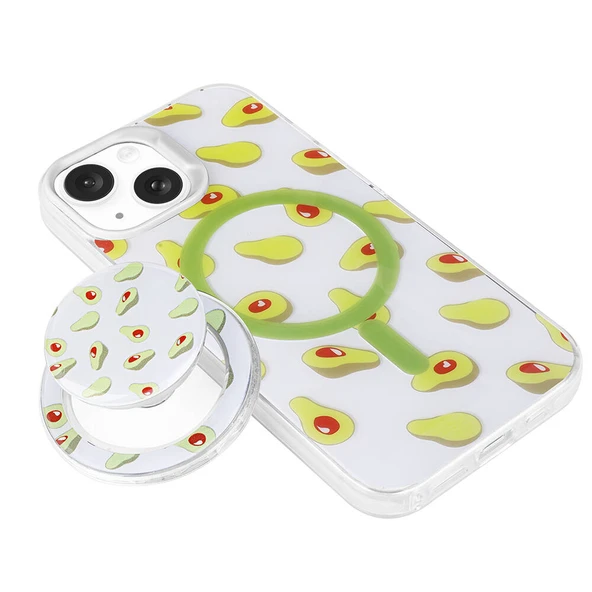 Apple iPhone 15 Kılıf M-safe Şarj Özellikli Tak-Çıkar Pop Soketli  Tiktok Kapak - Resim 7