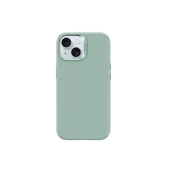 Apple iPhone 15 Kılıf Wiwu SP-019 M-safe Şarj Özellikli Vegan Leather Deri Kapak - 1