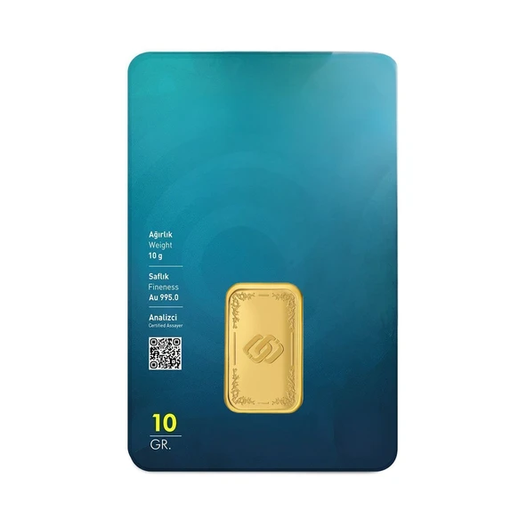 AgaKulche 24 Ayar 10 gr 995 Özbağ Külçe Altın - Resim 2