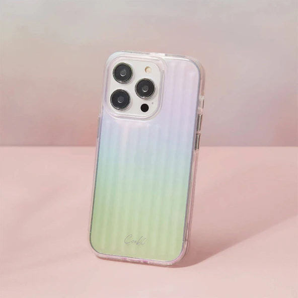 Apple iPhone 15 Kılıf Parlayan Arka Yüzey Coehl Linear Kapak - Resim 7