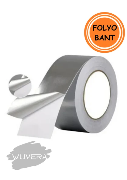 Wuvera 10 Metre Alüminyum Bant – Yüksek Isıya Dayanıklı, Yanmaz Folyo Bant - Resim 2