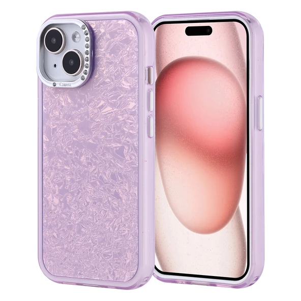 Apple iPhone 15 Kılıf Taşlı Tasarımlı  Kapi Kapak ürün görseli