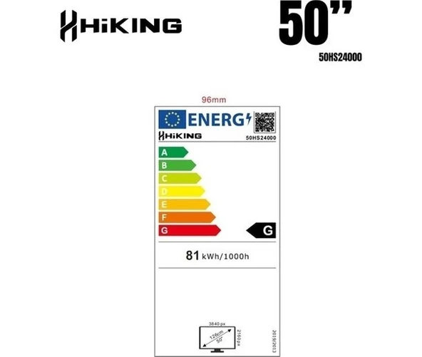 HIKING 50HS24000 50" 126 Ekran Uydu Alıcılı 4K Ultra HD Smart WhaleOS TV - Resim 5
