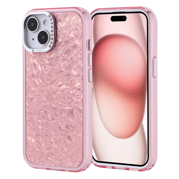 Apple iPhone 15 Kılıf Taşlı Tasarımlı  Kapi Kapak ürün görseli