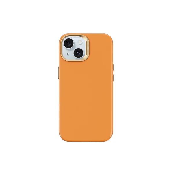 Apple iPhone 15 Kılıf Wiwu SP-019 M-safe Şarj Özellikli Vegan Leather Deri Kapak - 1