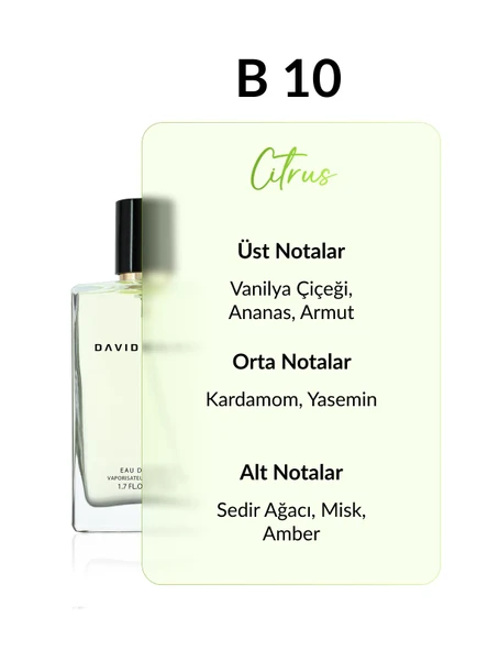 David Walker B10 Rodin Exclusive 50 ml Kadın Parfüm | Citrus - Resim 2