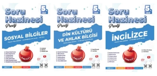 NARTEST YAYINLARI 5.SINIF PRESTİJ SOSYAL BİLGİLER - DİN KÜLTÜRÜ - İNGİLİZCE SORU HAZİNESİ ürün görseli