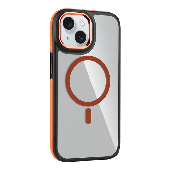 Apple iPhone 15 Kılıf M-safe Şarj Özellikli Mat Görünümlü  Solo Kapak ürün görseli