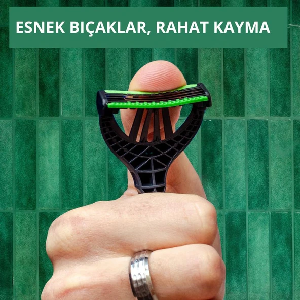 Wilkinson Sword Xtreme 3 Sensitive 12 Adet XXL Erkek Tıraş Bıçağı- Hassas Ciltler - Resim 5