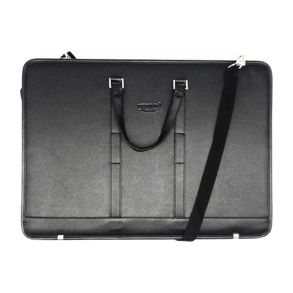 Bback Deri Körüklü Proje Resim Çantası 40x55 cm. SİYAH ürün görseli 1