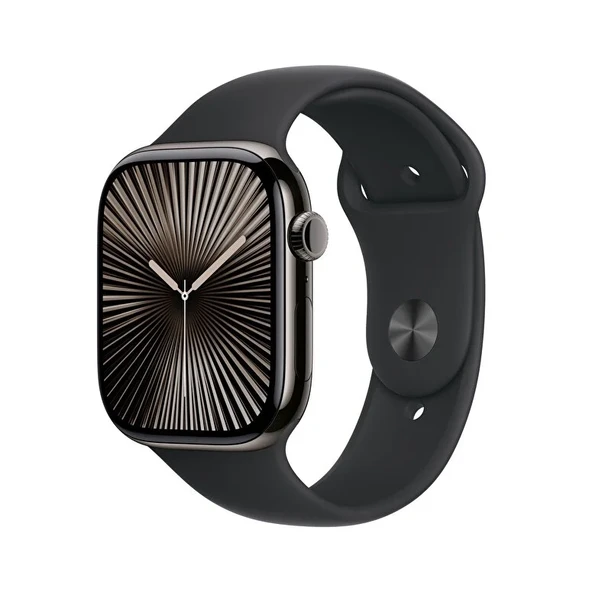 Apple Watch 10 GPS + Cellular 46 mm Arduvaz Kasa  ve Siyah Spor Kordon - M/L ürün görseli