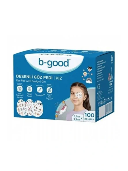 B-Good Göz Pedi Desenli Kız 5,7 x 7,2 cm - 100'lü ürün görseli