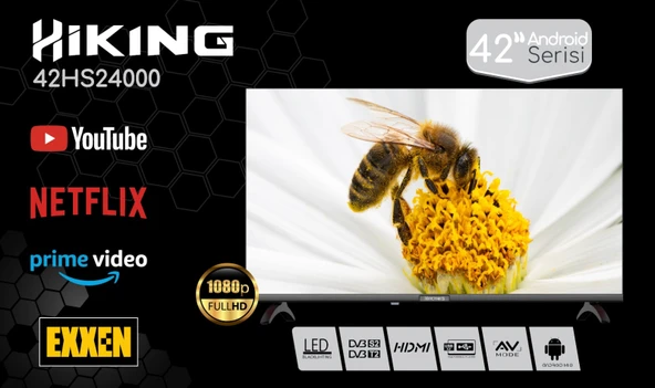 Hiking 42HS24000 Full HD 42" 106 Ekran Uydu Alıcılı Smart LED TV - Resim 2