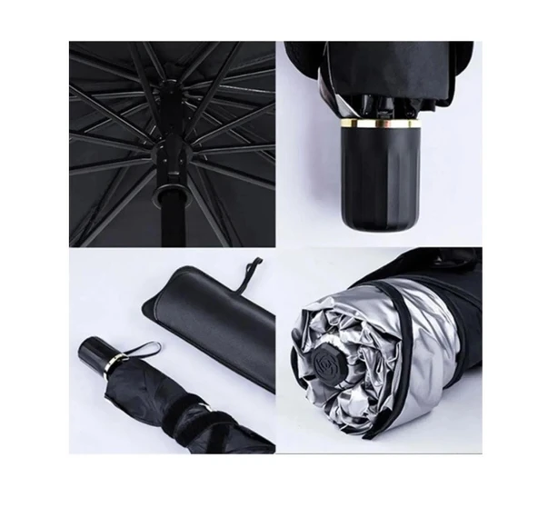 Oto Araba Güneşlik Şemsiye Tip Ön Cam Güneş Önleyici Katlanabilir. Tüm araçlara uygun - 4