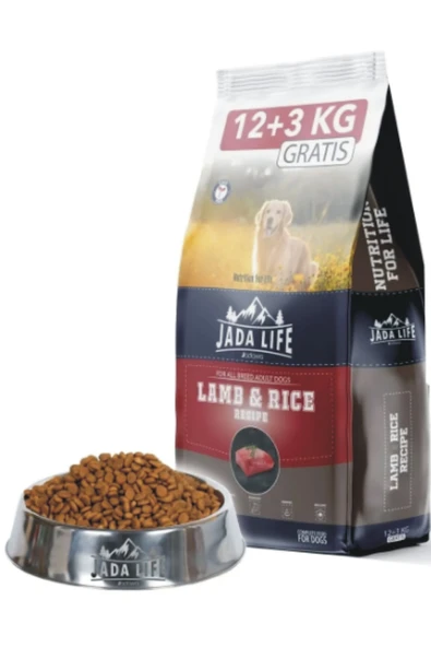 Jada Life Kuzu Etli & Prinçli Yetişkin Köpek Maması 12+3 Kg. - 1