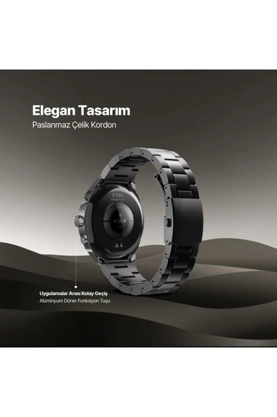 Ttec Tempus Pro S  45mm AMOLED Ekranlı Yuvarlak Metal Kasa 2SW08 - Resim 5