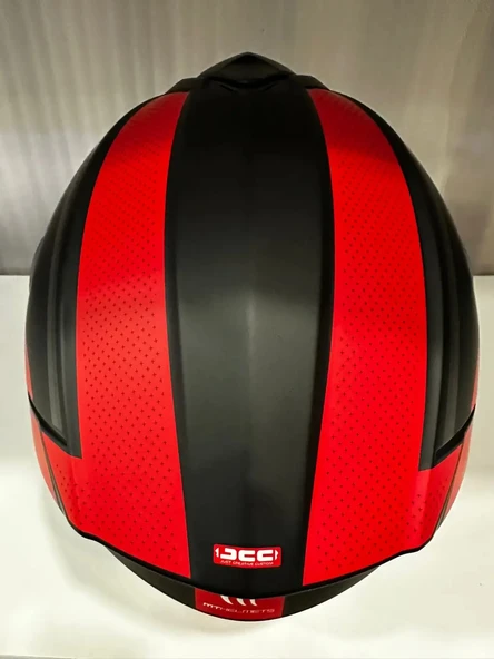 KASK MT GENESİS SV CAVE A5 ÇENE AÇILIR MAT SİYAH/KIRMIZI - Resim 5