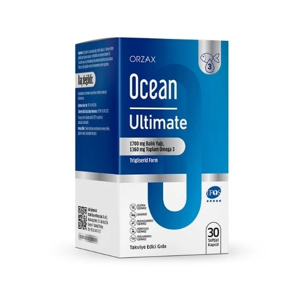 Ocean Ultimate 1700 mg Balık Yağı 30 Kapsül - 1