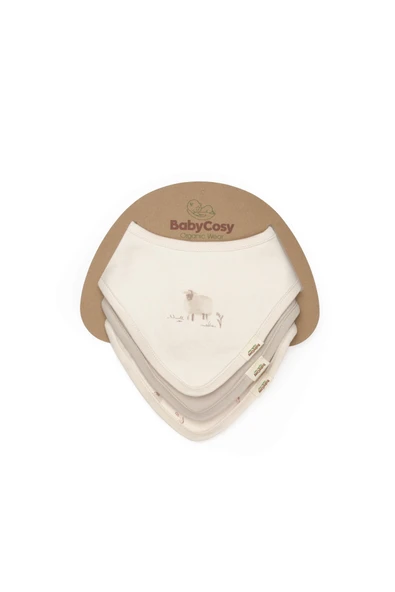 Bebek 3lü Fular %100 Organik Pamuk, Bebek ve Yenidoğan Serisi - CSY8191