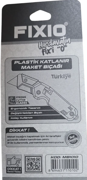 FIXIO KATLANIR PLASTİK MAKET BIÇAĞI 24 ADET - 2