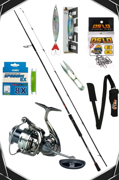 Oslo Next 4000 Shimano Bassterra 274cm 7-30gr 8X Spin Olta Seti ürün görseli