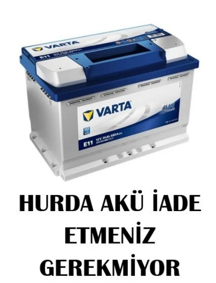 Varta Anabayinden  E11 12V 74 AH - Hurda Akü İade Etmeniz Gerekmiyor