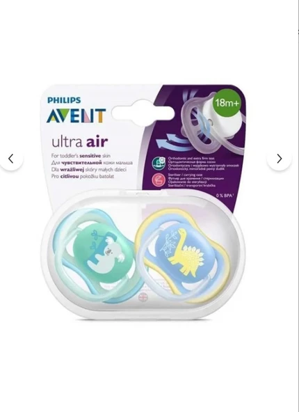 Philips Avent Avent Scf349/11 Ultra Aır 18m Erkek 2'li Emzik - 1