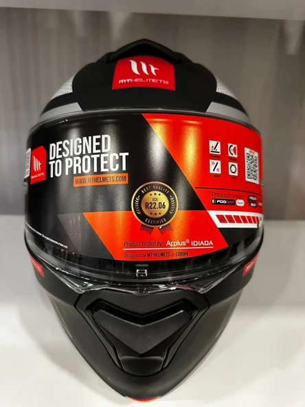 KASK MT GENESİS SV CAVE A5 ÇENE AÇILIR MAT SİYAH/KIRMIZI ürün görseli