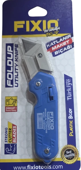 FIXIO KATLANIR PLASTİK MAKET BIÇAĞI 24 ADET