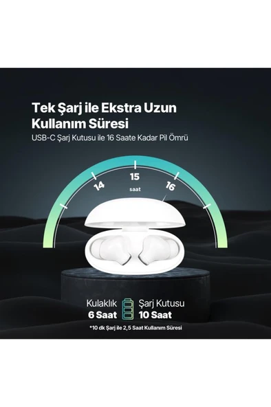 Ttec AirBeat Clap Gerçek Kablosuz TWS Bluetooth Kulaklık- 2KM160 - Resim 7