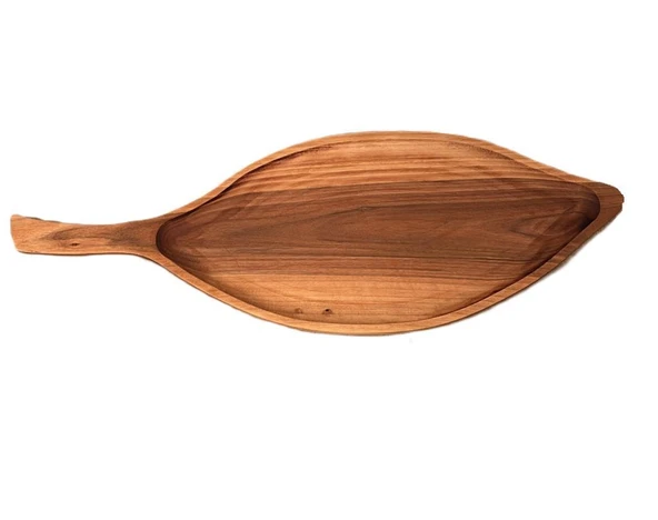 Wood Art Ceviz Sunum Tabağı 20x58cm ürün görseli